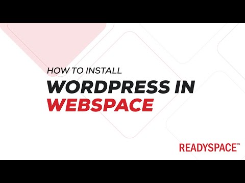 Install WordPress in ReadySpace Webspace